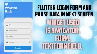Flutter LoginForm and Parse date in Another Screen