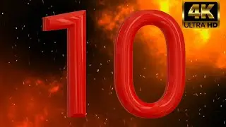 10 To 0 Countdown Timer 🔥 Free 10 Second Countdown Timer Video 4K 🔥 10 Second Countdown Timer in 4K