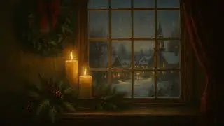 A Quiet Winter Night | Candlelight, Snow & Warm Windows