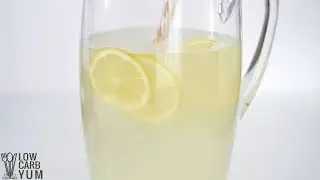 Low Carb Sugar Free Keto Fresh Squeezed Lemonade