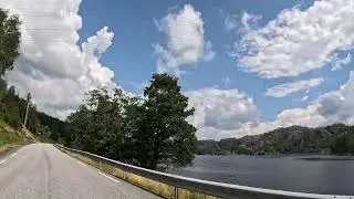 Egersund to Vikeså  along the large salmon river Bjerkreimselva