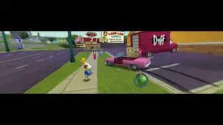 Simpsons Hit & Run - Level 1 in 32:9 Aspect Ratio
