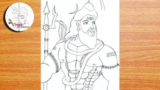 Mahadev Special Drawing | Lord Mahadev Drawing for Beginners | Vivek Art Academy