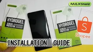 Как установить гидрогелевую защитную пленку Maxshield для Samsung