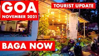 GOA | BAGA BEACH to BAGA CREEK - NOVEMBER 2021 | VIRTUAL TOUR | GOA VLOG | NORTH GOA | NIGHTLIFE |
