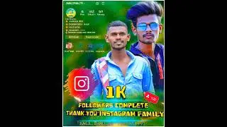 INSTAGRAM 1K COMPLETE! TOP BANNER EDITING👑😍