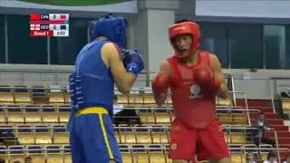 2017 World Wushu Championship 56kg Simi Final CHN V S  GEO