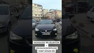 Seat Leon mod&uuml;ls&uuml;z sis selekt&ouml;r ve sinyalde / d&ouml;rtl&uuml; yanıp s&ouml;nen sis#vagcom #vcdscoding #seat #leon