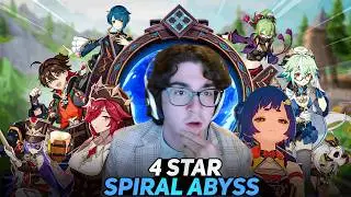 THE HARDEST 4-STAR ABYSS CLEAR OF ALL TIME... (Genshin Impact)