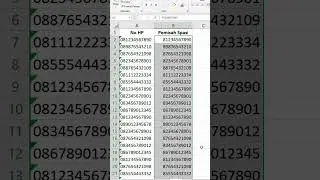 Bikin Format ada spasi di Nomor HP dengan cepat dan otomatis #belajarexcelgratis #trikexcel