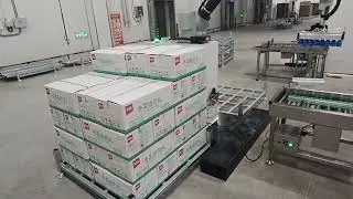 Collaborative #robot palletizing system for automated box #handling and #palletizing.👏👏