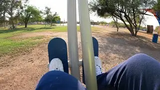 Leg Presses in Bud Walker Park, Ajo, Arizona, 11 July 2021