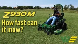How fast can the John Deere Z930M Zero Turn with 60