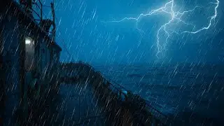 🌊 Ocean Surf & Rainstorm | Relaxing Sounds for Sleep & Inner Peace