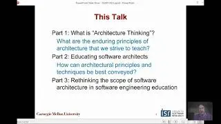 JSEET Paper Award and D. Garlan's JSEET Keynote: 