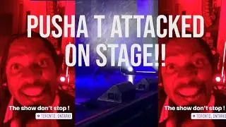 Drake Fans Attack Pusha T On Stage!! Pusha T Accuses Drake