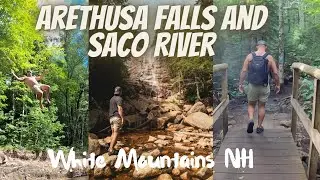 Hiking Arethusa Falls and tubing the Saco River - White Mountains NH