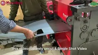 Straightening 25mm Bent JCB Plate to 0.3mm in One Pass | Monotech Sheet Straightening Machine