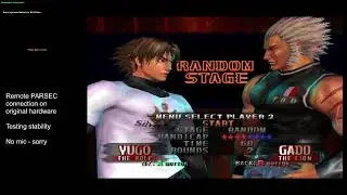 Testing remote Parsec on Gamecube hardware w/ Bloody Roar