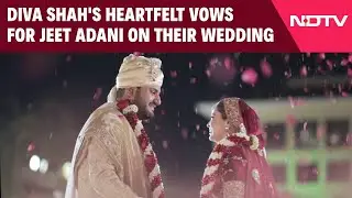 Diva Shah's Heartfelt Vows For Jeet Adani On Their Wedding