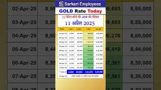 Gold rate today 11 April 2025 #goldrate #gold22carat