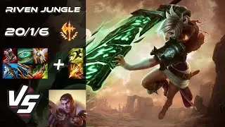 JUNGLE Riven vs Jayce - EU Challenger Patch 25.24