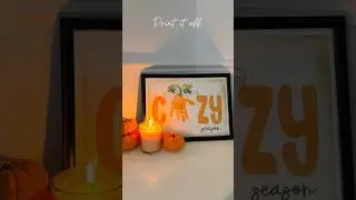 Cozy Season Fall Handprint Craft & Home D&eacute;cor Idea #handprintart #fallcrafts #autumndecor #kidscraft