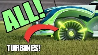 ALL PAINTED TURBINE WHEELS SHOWCASE! - Rocket League