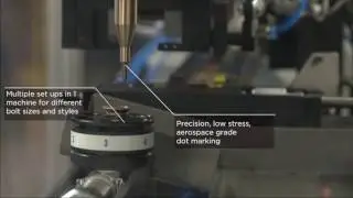 Serial number marking machine for bolts