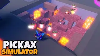 Pickaxe Simulator ⛏️, NEW! Volcano Zone. Coins 36B Gems 8M in Roblox
