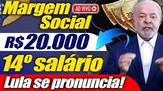LULA fala ao VIVO sobre APOSENTADOS + MARGEM SOCIAL R$20.000 + 14 salario INSS 2023 - Quem RECEBE?