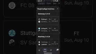 Regional Liga Football Scores #regionalliga