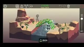 Poly bridge 2-12 : Land Brace 3 stars with low budget