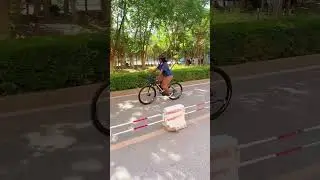 Talma Halimah - Riding Bike on the streets ( exercise woman 👩 )