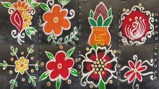 simple rangoli live 🌻