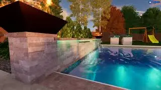 Luxury Backyard Design Concept | Full 3D Presentation