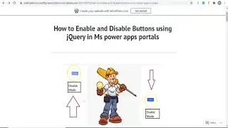 How to Enable and Disable Buttons using jQuery in Ms power apps portals.