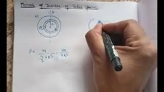 Moment of Inertia of Solid Sphere(from the axis passing through it's centre)