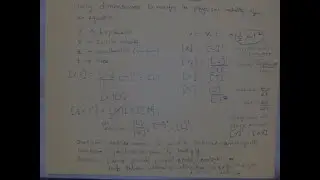 Verifying Equations using dimensions