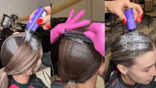 Satisfying ASMR: Ultra Sleek Ballroom Bun + Tiny Crimped Details | Relax