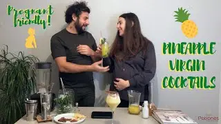Cocktail analcolici con succo d'ananas fresco!! (KIDS AND PREGNANT FRIENDLY)