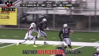 Jordan Danowski Interception Against River City Rough Riders