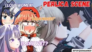 [Hololive] Biboo Kiara & Kronii reaction to Perlica scenes are UNHINGED - Arknight Endfield