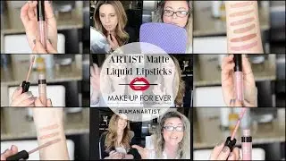 MAKE UP FOR EVER Matte Liquid lipsticks | First Impressions & Swatches | Hot or Not?