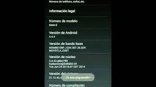 Activar depuración USB en motorola moto e, g y x