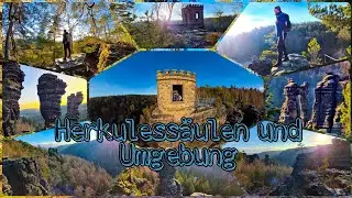 Die Herkulessäulen in Rosenthal-Bielatal. Wandern in der Sächsischen Schweiz.
