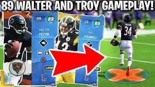 HUMAN JOYSTICK WALTER PAYTON! LEGENDS WALTER AND TROY POLAMALU GAMEPLAY!