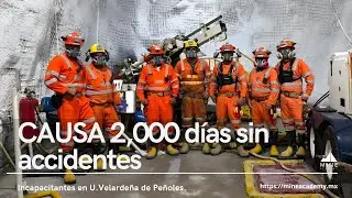 CAUSA alcanza 2,000 d&iacute;as sin accidentes incapacitantes en Velarde&ntilde;a
