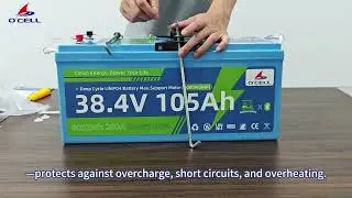 36V Lithium Golf Cart Battery, 105Ah Deep Cycle Fits EZGO/Club Car/YAMAHA, 200A BMS, Bluetooth APP