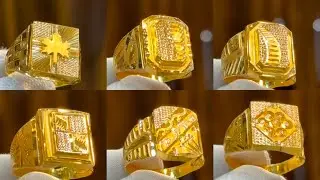 New gold men's ring designs ll Light weight gold gent's ring designs 2025 with weight & price l ring